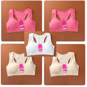 Young Girl Cotton Sport Bra | Buy 4 Get 1 FREE