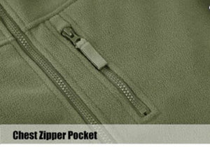  fleece jacket with chest zipper pocket - detailed view