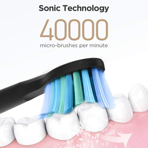 Sonic Electric Toothbrush 5 Modes Smart Timer 10 Brush Heads