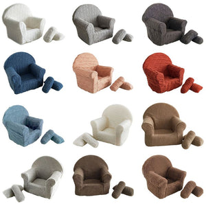 Newborn Baby Mini Sofa with 2 Pillows