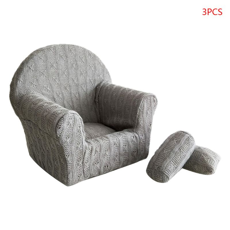 Newborn Baby Mini Sofa with 2 Pillows