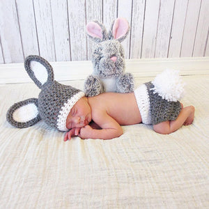 Newborn Photography Props | Bunny Suit, 3 Pcs
