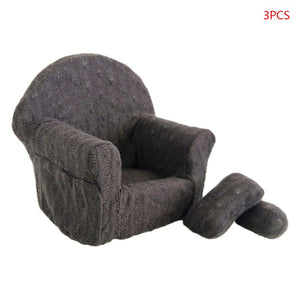 Newborn Baby Mini Sofa with 2 Pillows