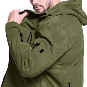 army green hiking fleece 