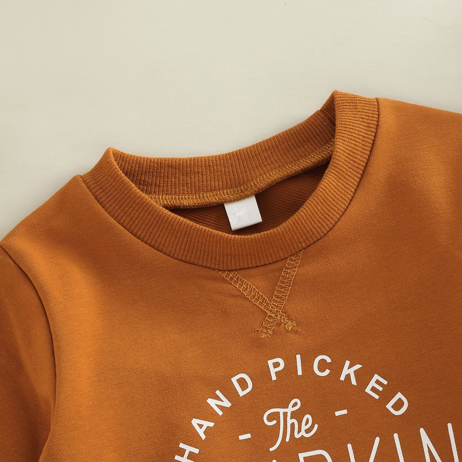 Toddler Baby Girl Boy Pumpkin Sweatshirts Long Sleeve Letter Printed O-neck Top