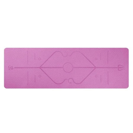 Yoga Mat with Position Line Non Slip 0.23''
