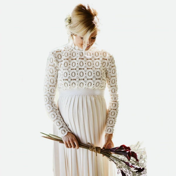 Maternity Photoshoot Dress | Dress For Pregnant Bride