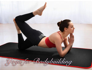 Soft and Extra Thick Yoga Mat with Position Line Non Slip 0.39''