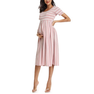 Short Sleeve Knee Length Pregnancy Dress