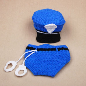Police Officer Set Newborn Photography Props