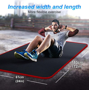 Soft and Extra Thick Yoga Mat with Position Line Non Slip 0.39''