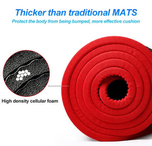 Soft and Extra Thick Yoga Mat with Position Line Non Slip 0.39''