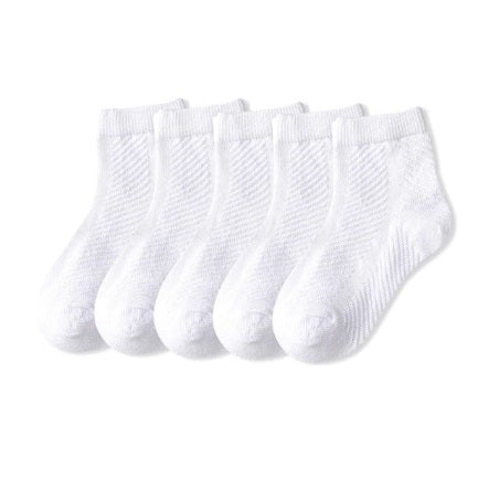 Cotton Structure Socks For Children, 5 pairs/lot