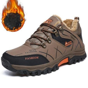 Warm Winter Waterproof Safety Sneakers With Plush