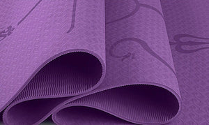 Yoga Mat with Position Line Non Slip 0.23''