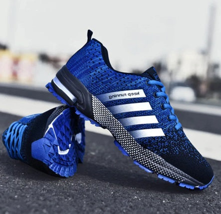 Comfortable Lightweight Mesh Lace-up Running Sneakers