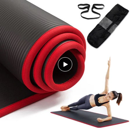 Soft and Extra Thick Yoga Mat with Position Line Non Slip 0.39''