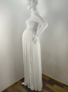 white dress for pregnancy photoshoot