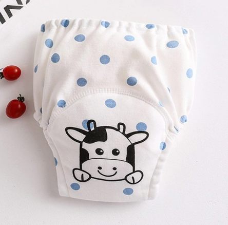 Absorbent Cotton Baby Panties, Washable, Reusable