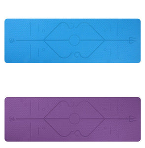Yoga Mat with Position Line Non Slip 0.23''