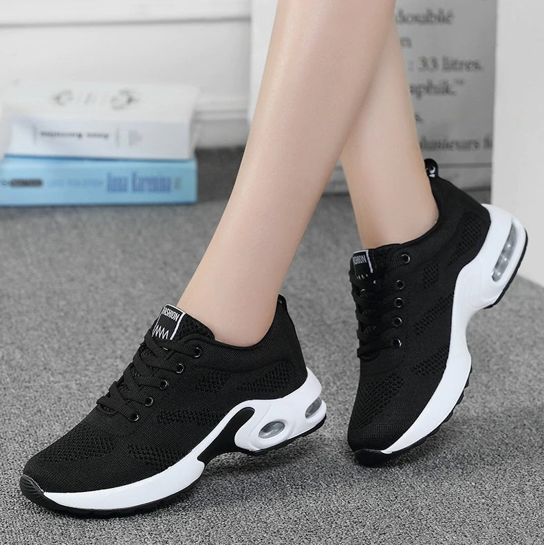 Summer Style Hollow Out Air Cushion Lightweight Lace Up Sneakers