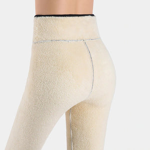Winter Skinny Thick Velvet Wool Fleece Leggings, 2 Pcs Pack