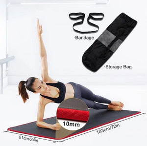 Soft and Extra Thick Yoga Mat with Position Line Non Slip 0.39''