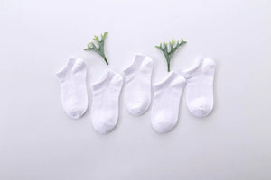 Summer Cotton Socks For Children, No-show Low Cut, 5 pairs/lot