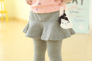 Cotton Baby Girls Leggings Skirt-pants, 2-7Y