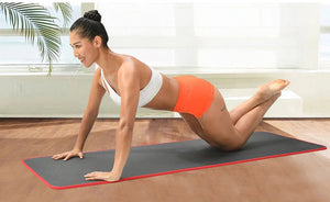 Soft and Extra Thick Yoga Mat with Position Line Non Slip 0.39''