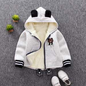 Lovely Warm Winter Zipper Hoodied Outwear