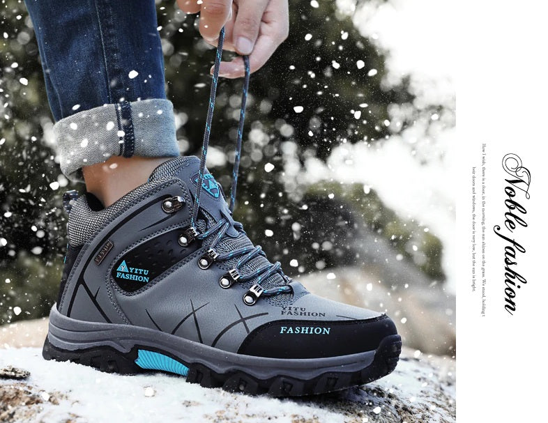 Warm Winter Waterproof Snow Boots With Plush