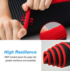 Soft and Extra Thick Yoga Mat with Position Line Non Slip 0.39''