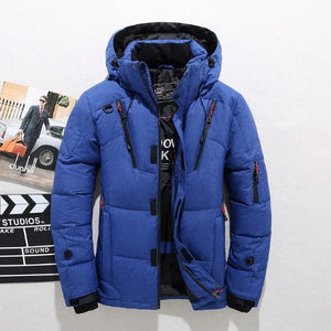 High Quality Thick Warm Hooded Duck Down Parka With Many Pockets