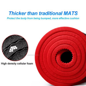 Soft and Extra Thick Yoga Mat with Position Line Non Slip 0.39''