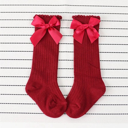 Baby Girl Knee High Socks With Bows | Smart Parents Store