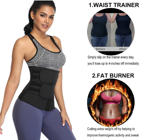 Neoprene Waist Sweat Trainer, Extra Cover, Three in One