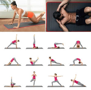 Soft and Extra Thick Yoga Mat with Position Line Non Slip 0.39''