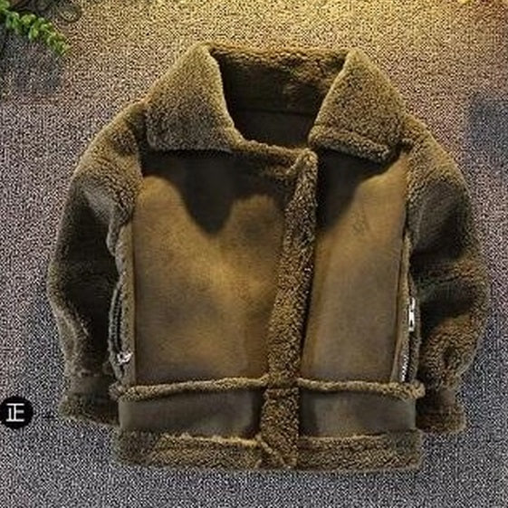 Warm Cashmere Faux Fur Kids Winter Jacket