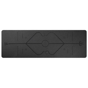 Yoga Mat with Position Line Non Slip 0.23''