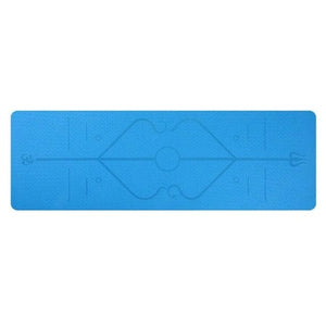 Yoga Mat with Position Line Non Slip 0.23''