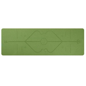 Yoga Mat with Position Line Non Slip 0.23''