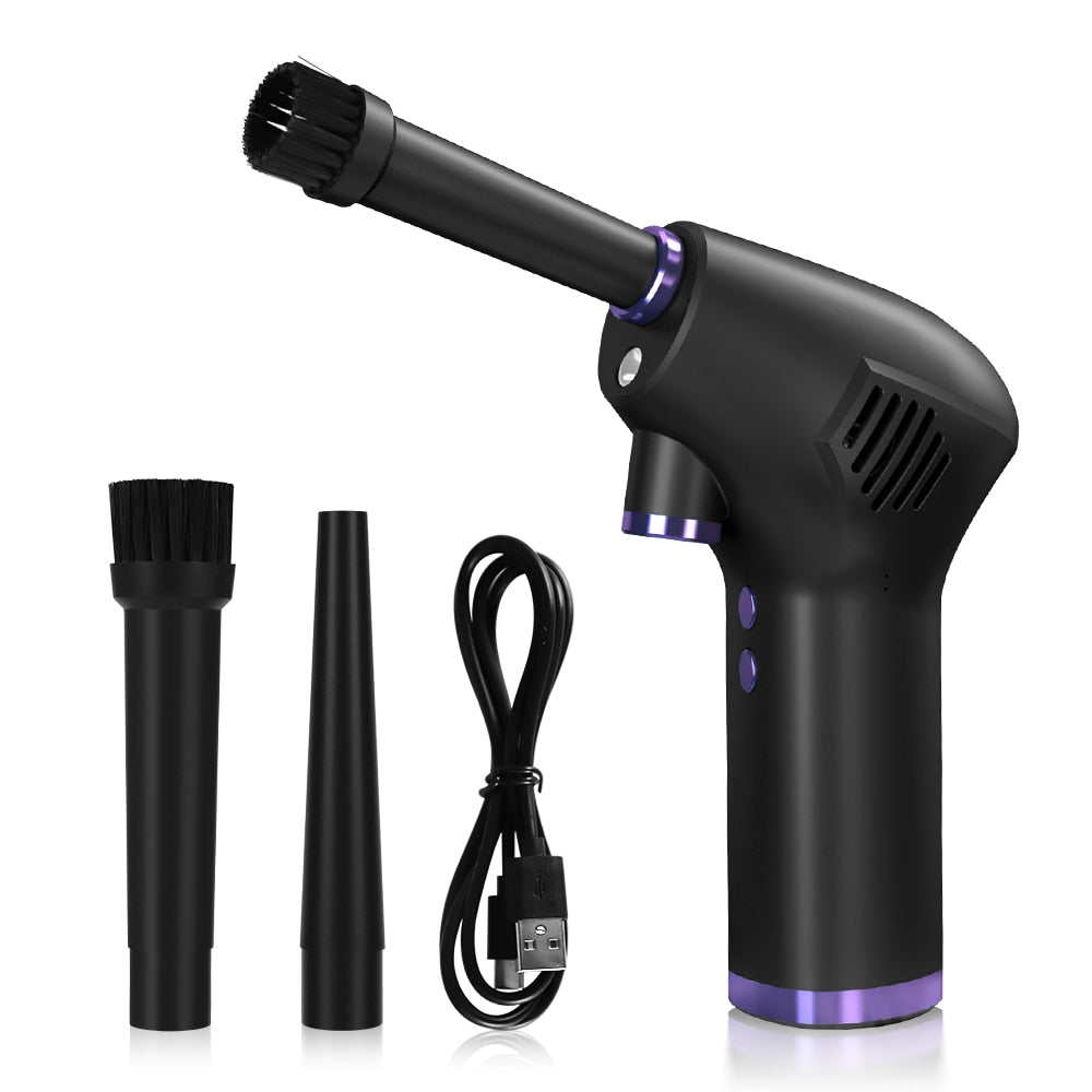Portable Vacuum Cleaner TRAVOR with LED display and Lithium-ion battery for Car/Laptop/PC Cleaning