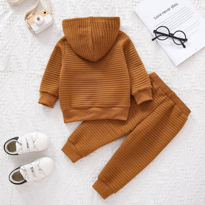 Fall Winter Baby Infant Knit Tracksuits, Sweater + Pants, 2 Pcs Set