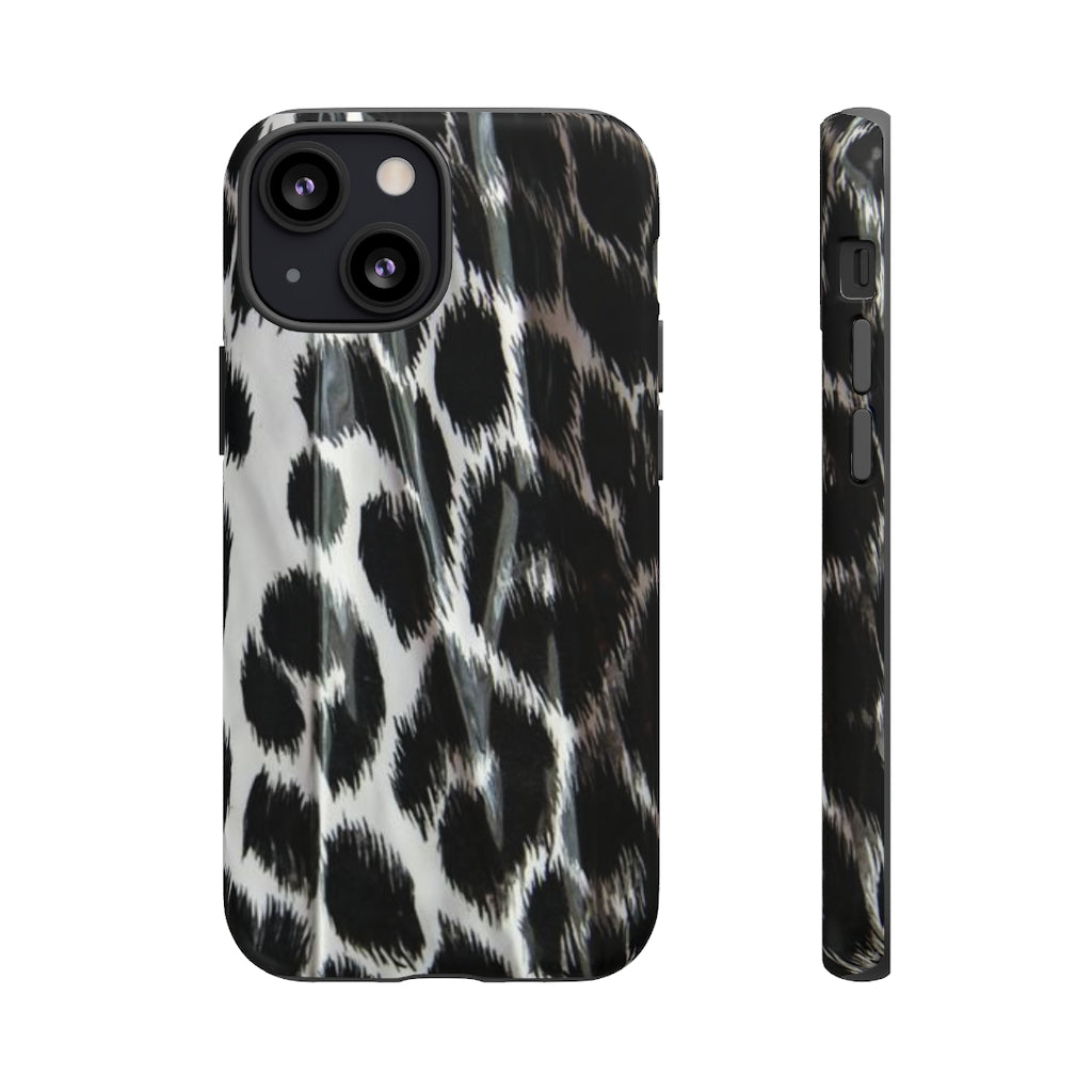 Black Leopard Print Phone Case