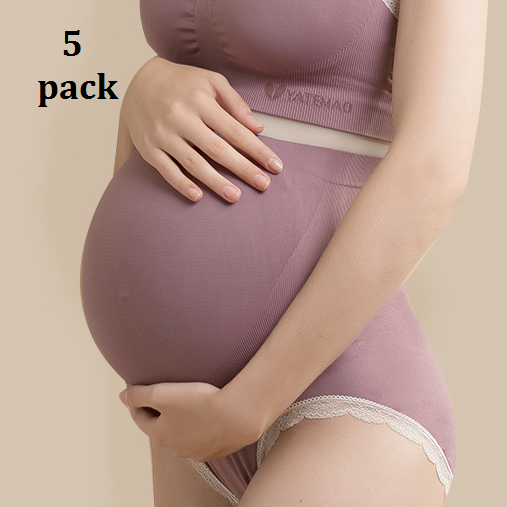 Maternity Panties Over Bump | High Waist Stomack Lift Undies 5 Pack