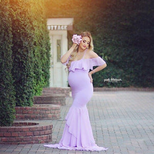 long maternity dress