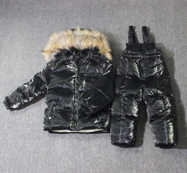 black snowsuit