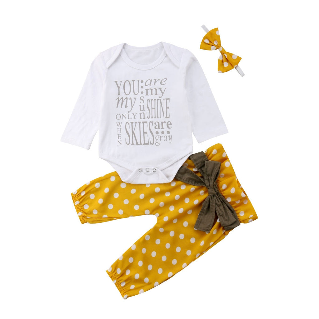 Baby Girl Outfit with Slogan