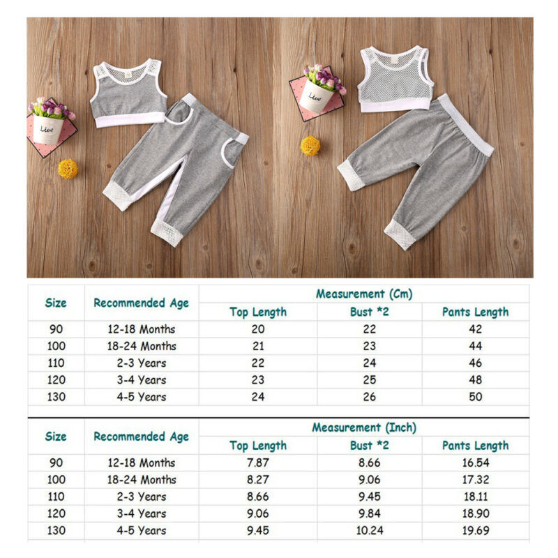 Pudcoco US Stock Baby Girl Top and Pants Tracksuit